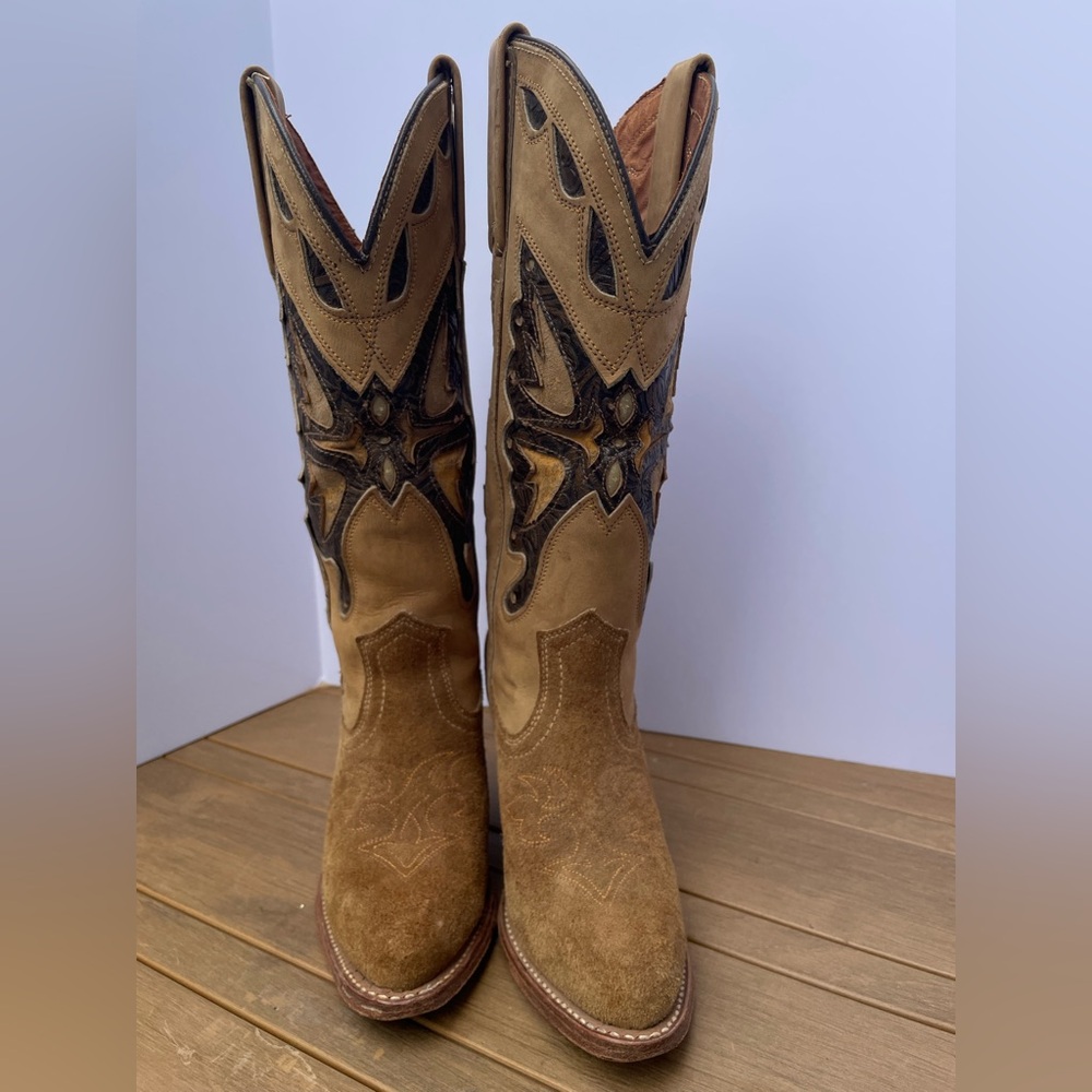 Miss Capezio vintage butterfly cowboy boots - 5 1/2 - Picture 1 of 7